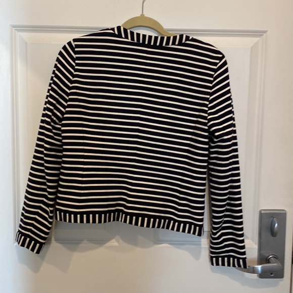 Ann Taylor navy striped jacket. MP. - Picture 5 of 6